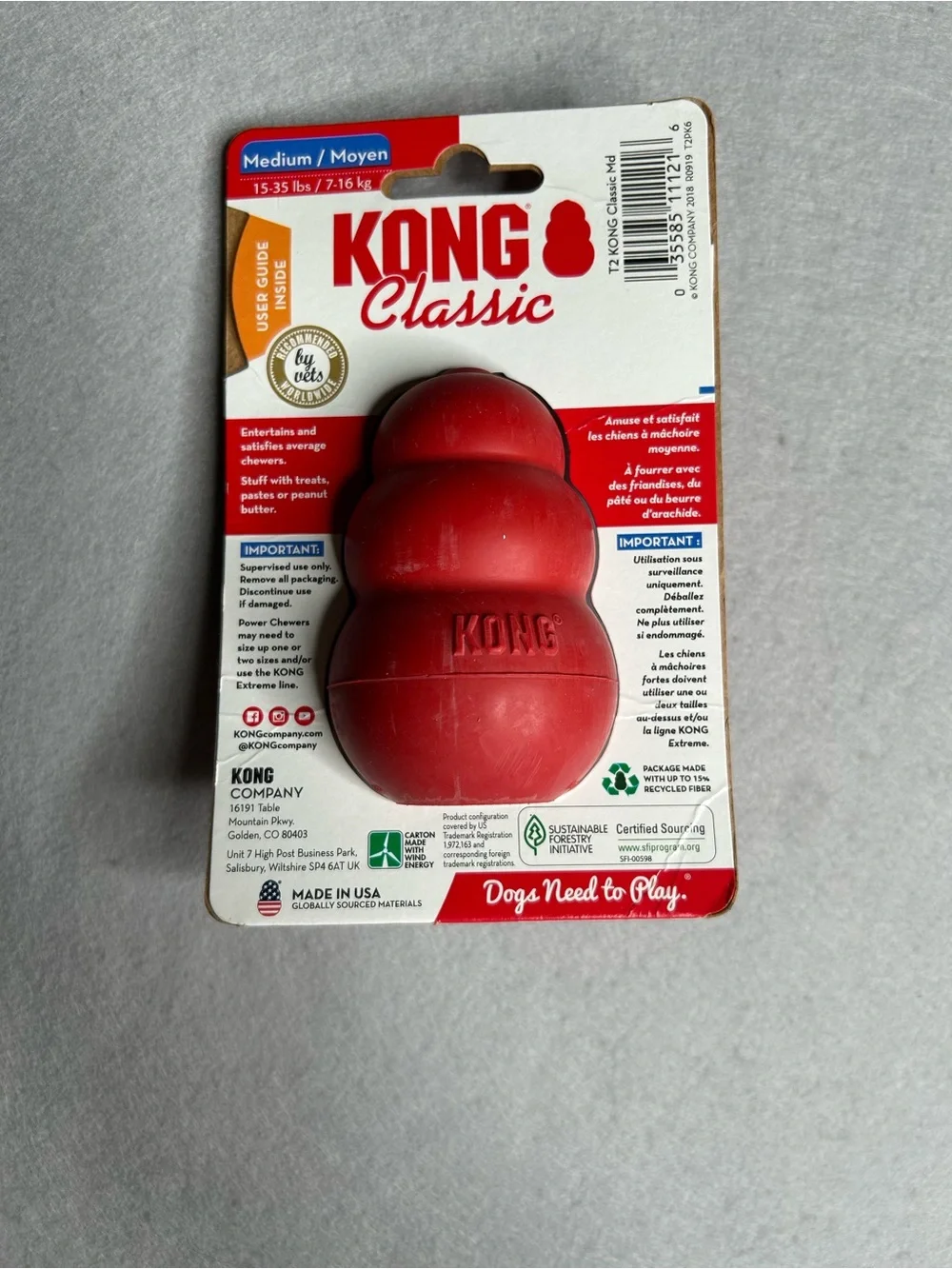 Kong Classic & Aqua. Medium 15-35lb Dog Toys Nylabone- NEW